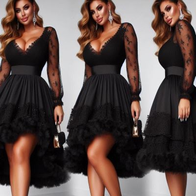 Date Night black dress for plus size