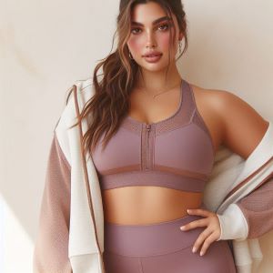 High waisted leggings and bra for plus size