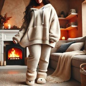 Fluffy lounge wear