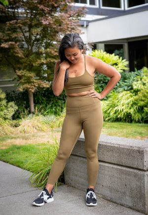 Olive green leggings