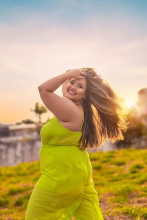 Plus size summer jumpsuit in linen material